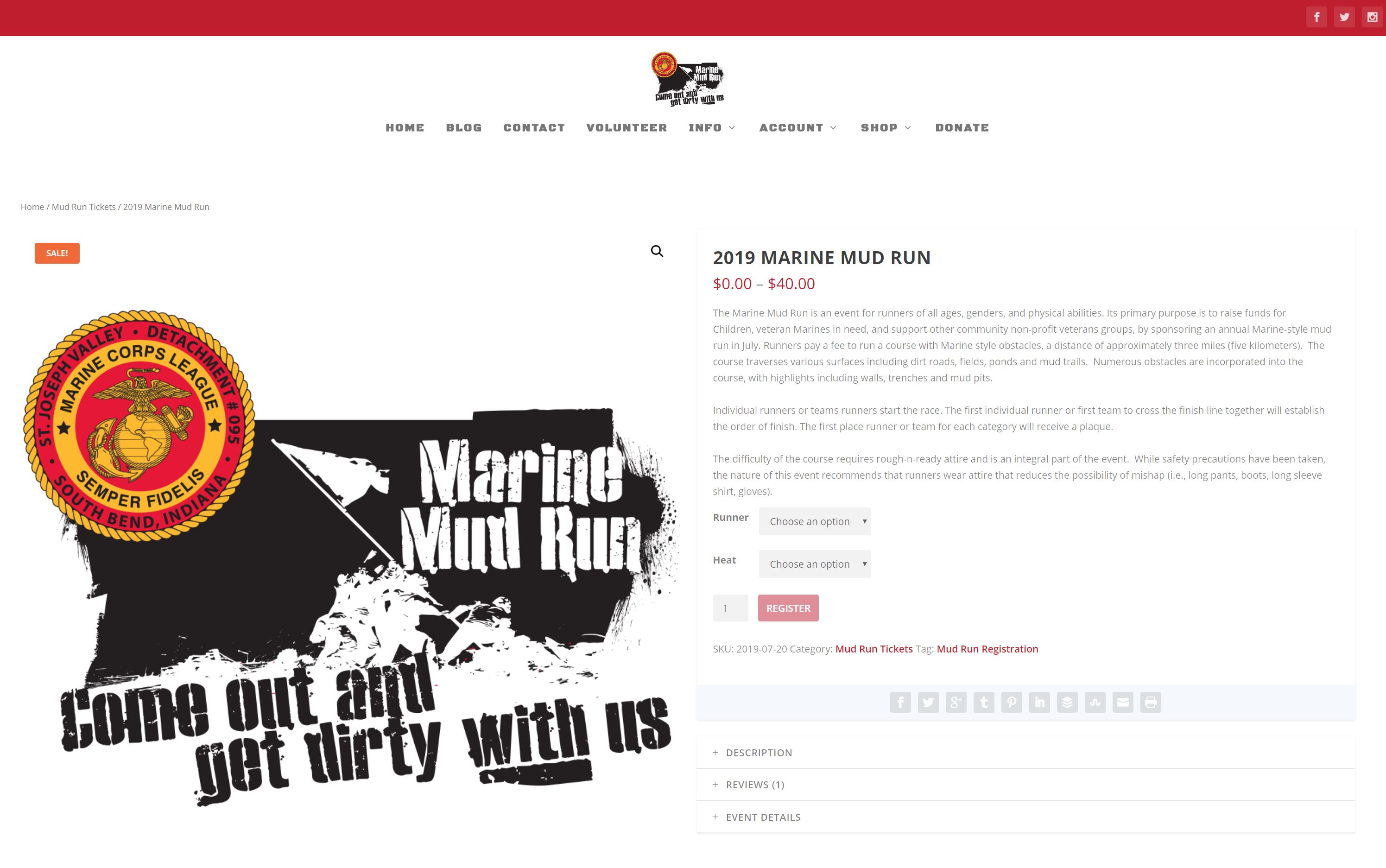 Marine Mud Run site by Lemacks Media
