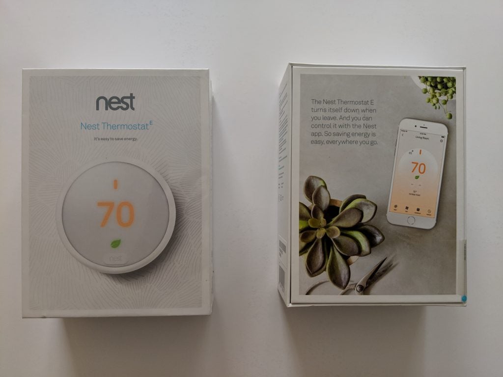 Nest Thermostat E Boxes