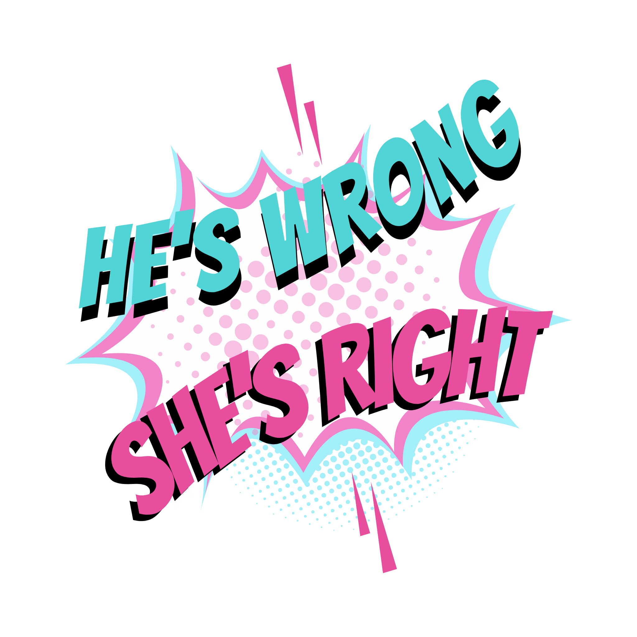 He's Wrong She's Right logo